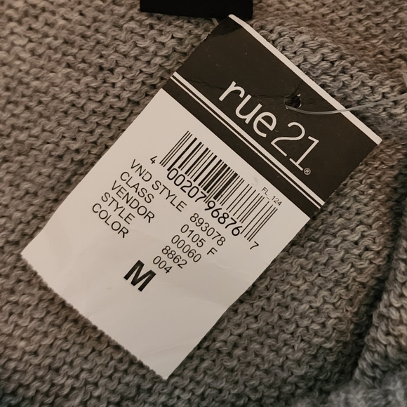 RUE 21 Dress Cable Detail Knit Sweater Gray M - Picture 15 of 15